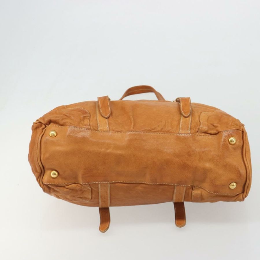 【日本直送】PRADA 棕色金色雙肩包，真皮材質，正品編號 186428V-4