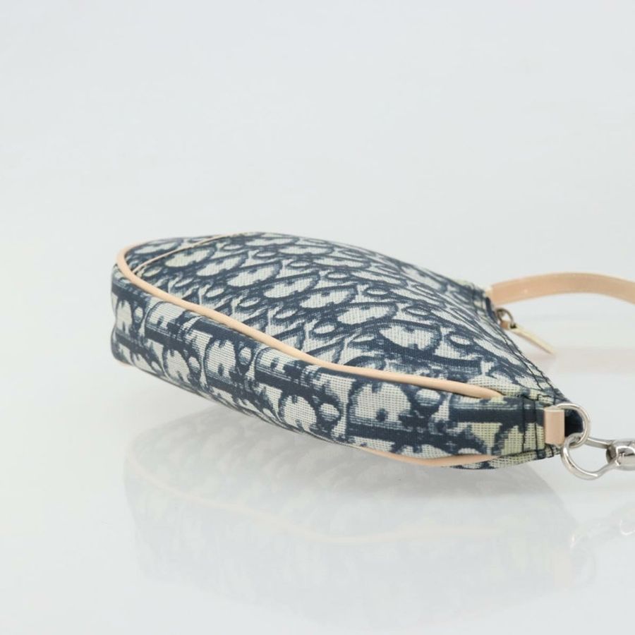 【日本直送】Christian Dior Trotter帆布馬鞍配件包 PVC海軍藍 正品 186458V-2