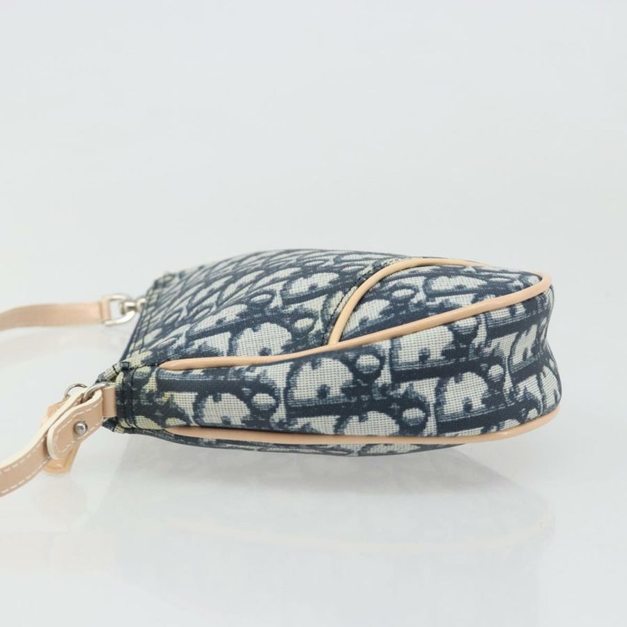 【日本直送】Christian Dior Trotter帆布馬鞍配件包 PVC海軍藍 正品 186458V-3