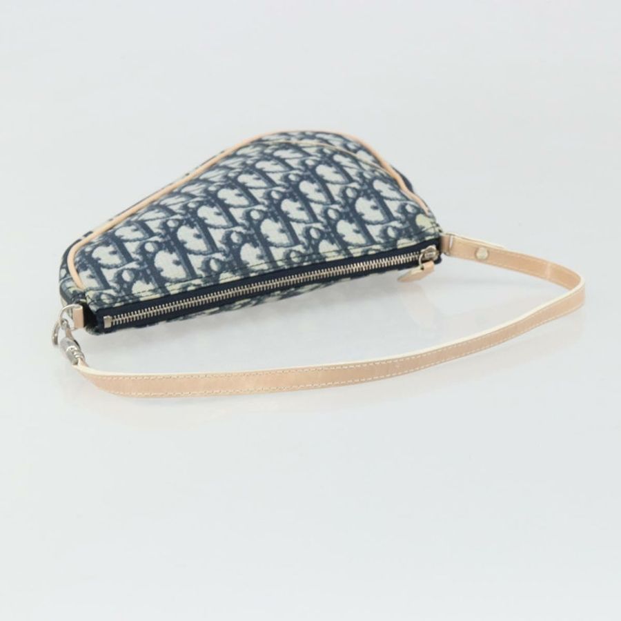 【日本直送】Christian Dior Trotter帆布馬鞍配件包 PVC海軍藍 正品 186458V-6