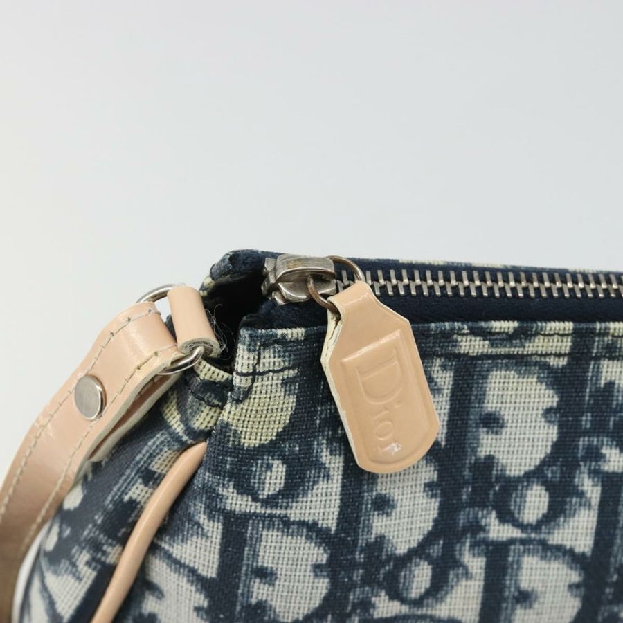 【日本直送】Christian Dior Trotter帆布馬鞍配件包 PVC海軍藍 正品 186458V-9