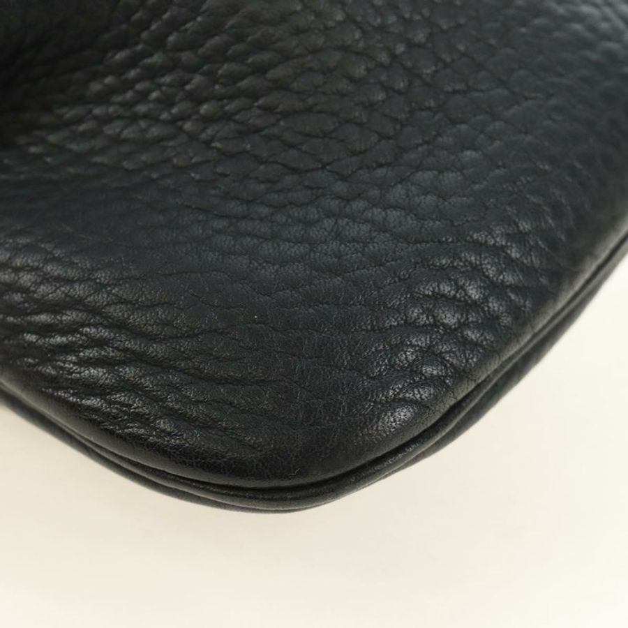 【日本直送】愛馬仕 Rodeo 單背包，黑色金色皮革，正品 mr2602V-14
