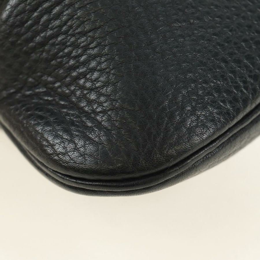【日本直送】愛馬仕 Rodeo 單背包，黑色金色皮革，正品 mr2602V-16