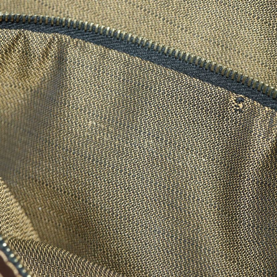 【日本直送】FENDI Zucca帆布Mamma Baguette單肩包 黑色棕色 正品 186461V-11