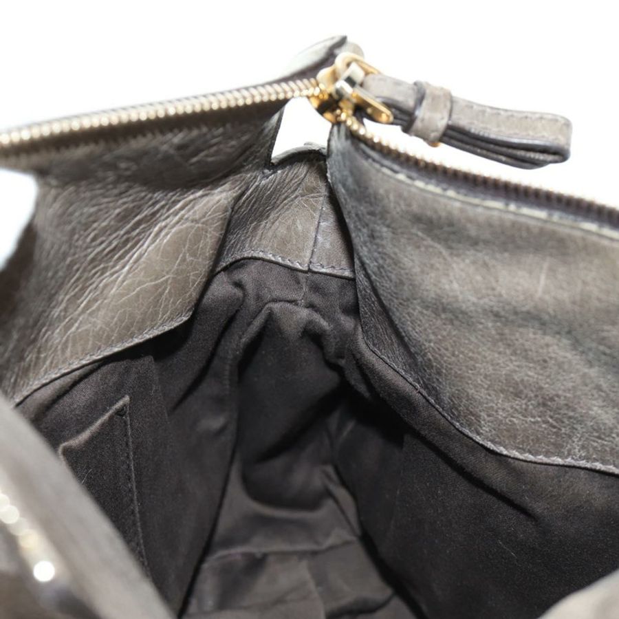 【日本直送】Miu Miu 手提包 皮革 兩用 灰色 金色 正品 186440SAM-23