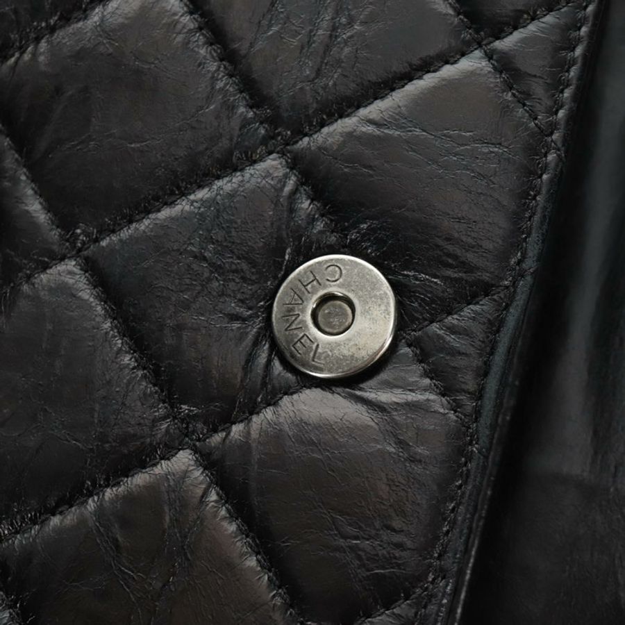 【日本直送】香奈兒 (CHANEL) Matelasse 鏈條手提包 小牛皮 2way 黑色 銀色 CC 標誌 正品 BA13614SAM-26
