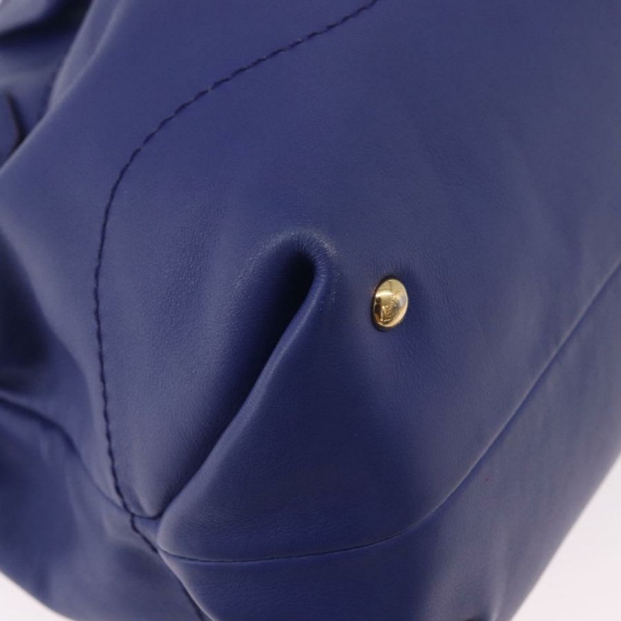 【日本直送】Salvatore Ferragamo Gancini 鏈條肩背包 皮革 藍色 正品 187269V-8