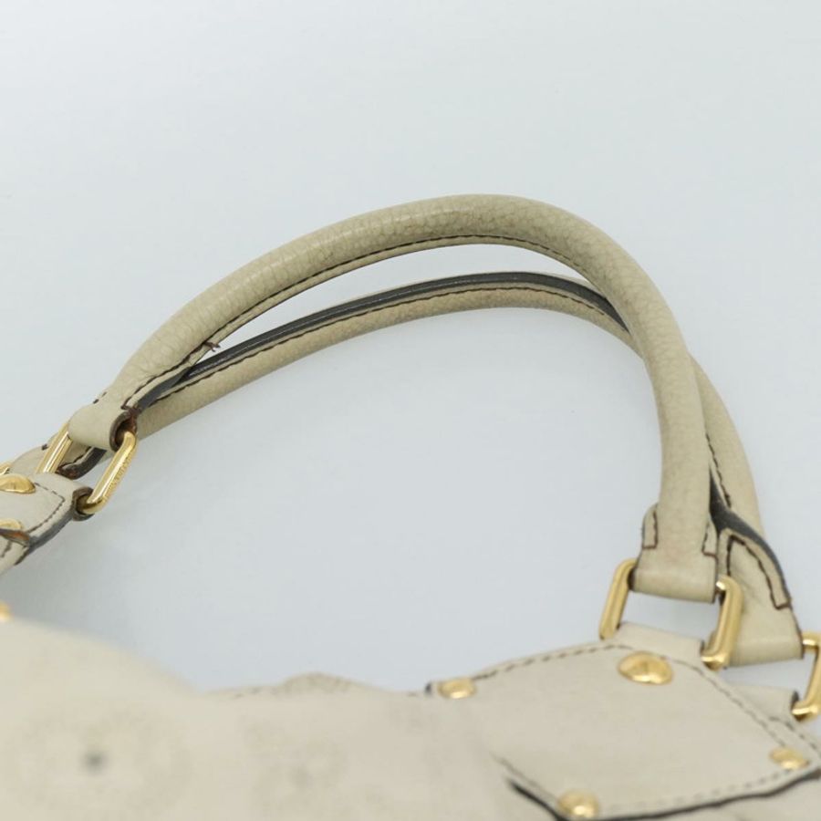 【日本直送】路易威登 (LOUIS VUITTON) 鏤空 Mahina XL 手提包，米色皮革，貨號 M93978，LV 正品 am11926V-7