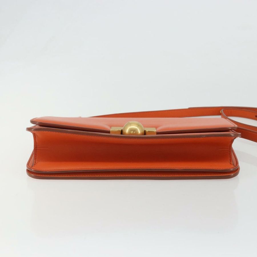 【日本直送】BOTTEGA VENETA 橙色金色皮革單肩包 正品 BA13577V-4