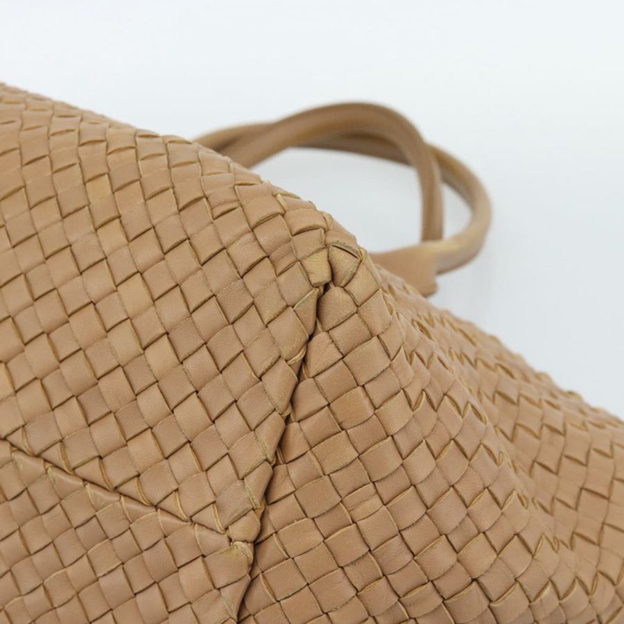 【日本直送】BOTTEGA VENETA INTRECCIATO Cabas 中型手袋皮革米色 115664 正品 am11951V-8