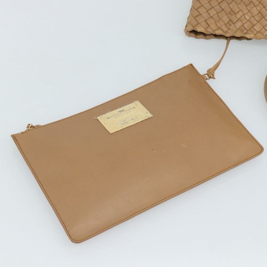 【日本直送】BOTTEGA VENETA INTRECCIATO Cabas 中型手袋皮革米色 115664 正品 am11951V-11