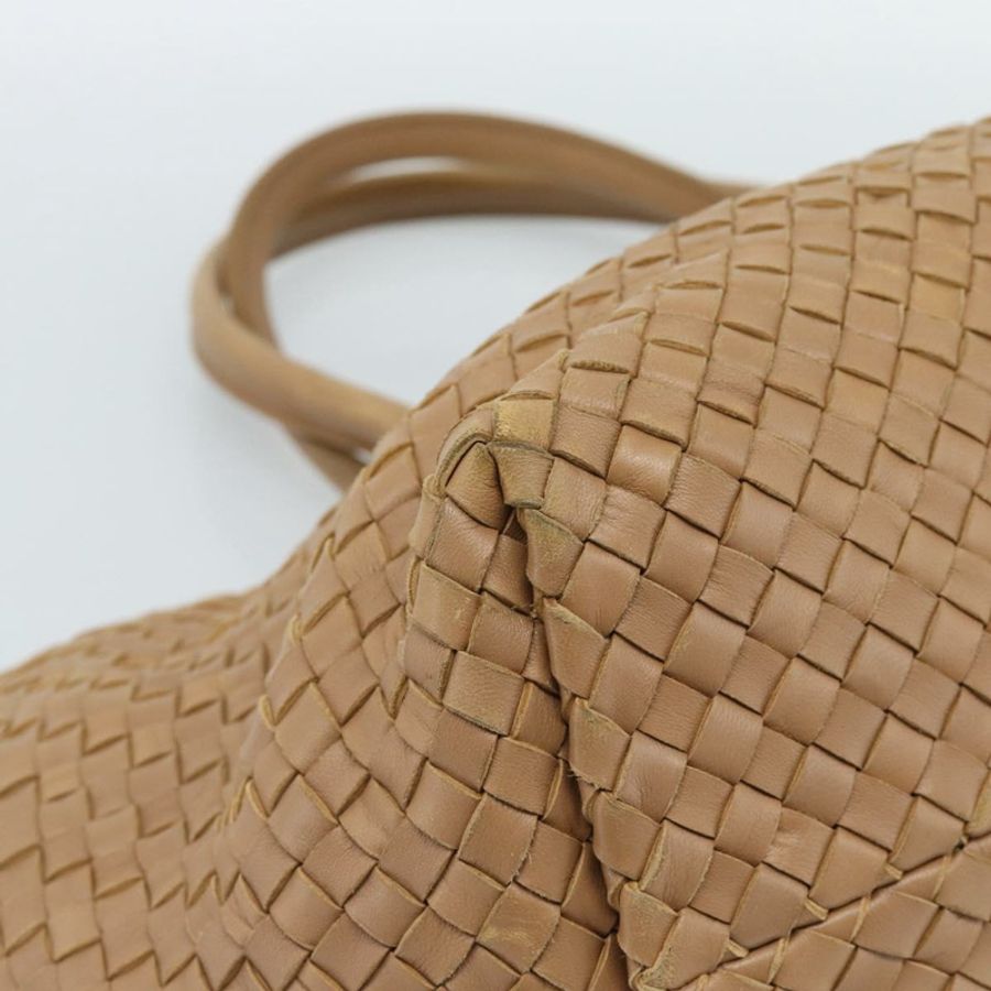 【日本直送】BOTTEGA VENETA INTRECCIATO Cabas 中型手袋皮革米色 115664 正品 am11951V-13