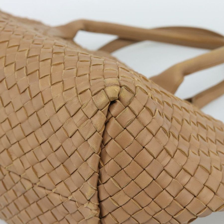 【日本直送】BOTTEGA VENETA INTRECCIATO Cabas 中型手袋皮革米色 115664 正品 am11951V-14