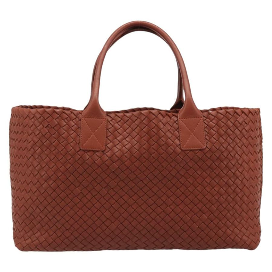 【日本直送】BOTTEGA VENETA INTRECCIATO Cabas 中型手袋皮革棕色 115664 正品 am11943SM-1