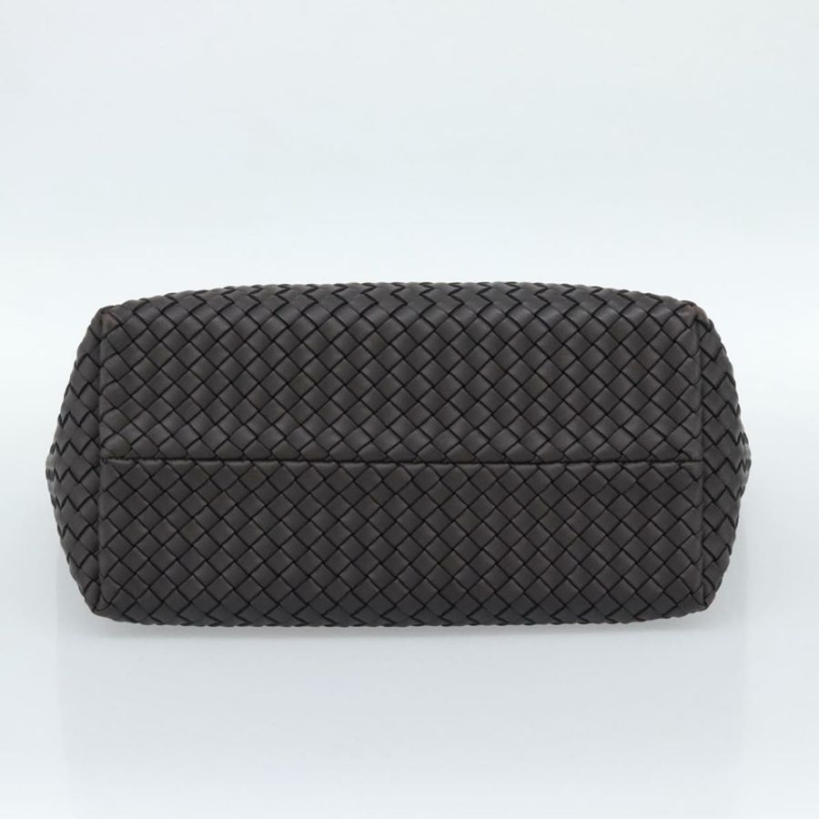 【日本直送】BOTTEGA VENETA INTRECCIATO Cabas 小號手提包皮革深棕色正品 am11927SM-4