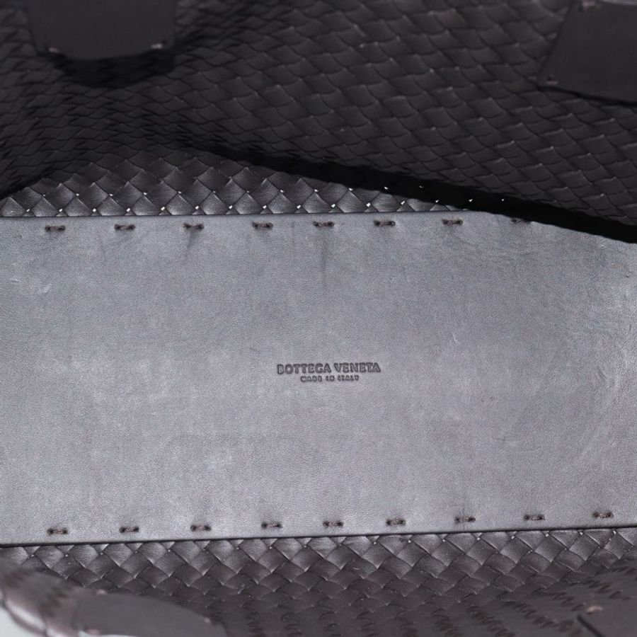 【日本直送】BOTTEGA VENETA INTRECCIATO Cabas 小號手提包皮革深棕色正品 am11927SM-9
