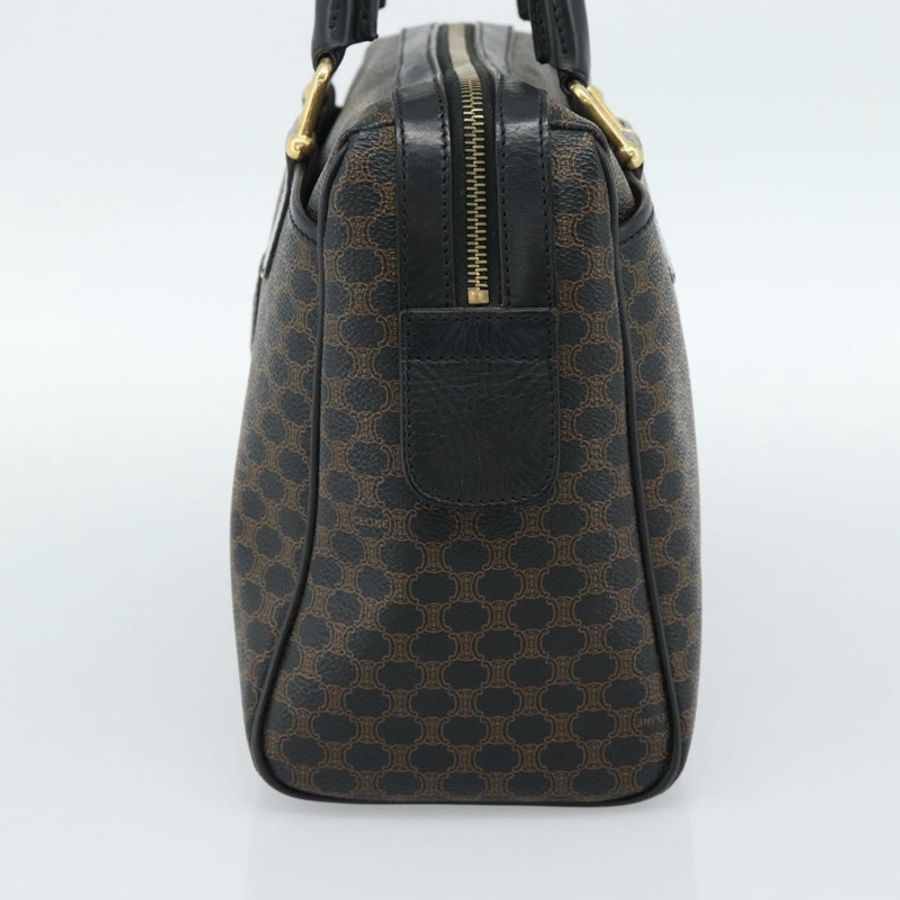 【日本直送】CELINE Macadam帆布波士頓包 PVC皮革 黑色金色 正品 am11938V-3