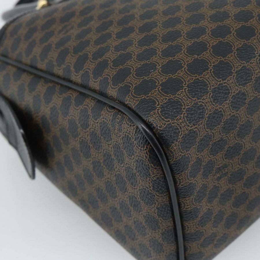 【日本直送】CELINE Macadam帆布波士頓包 PVC皮革 黑色金色 正品 am11938V-15