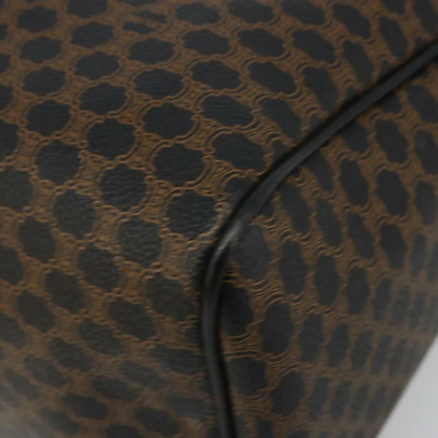 【日本直送】CELINE Macadam帆布波士頓包 PVC皮革 黑色金色 Auth am11939V-8