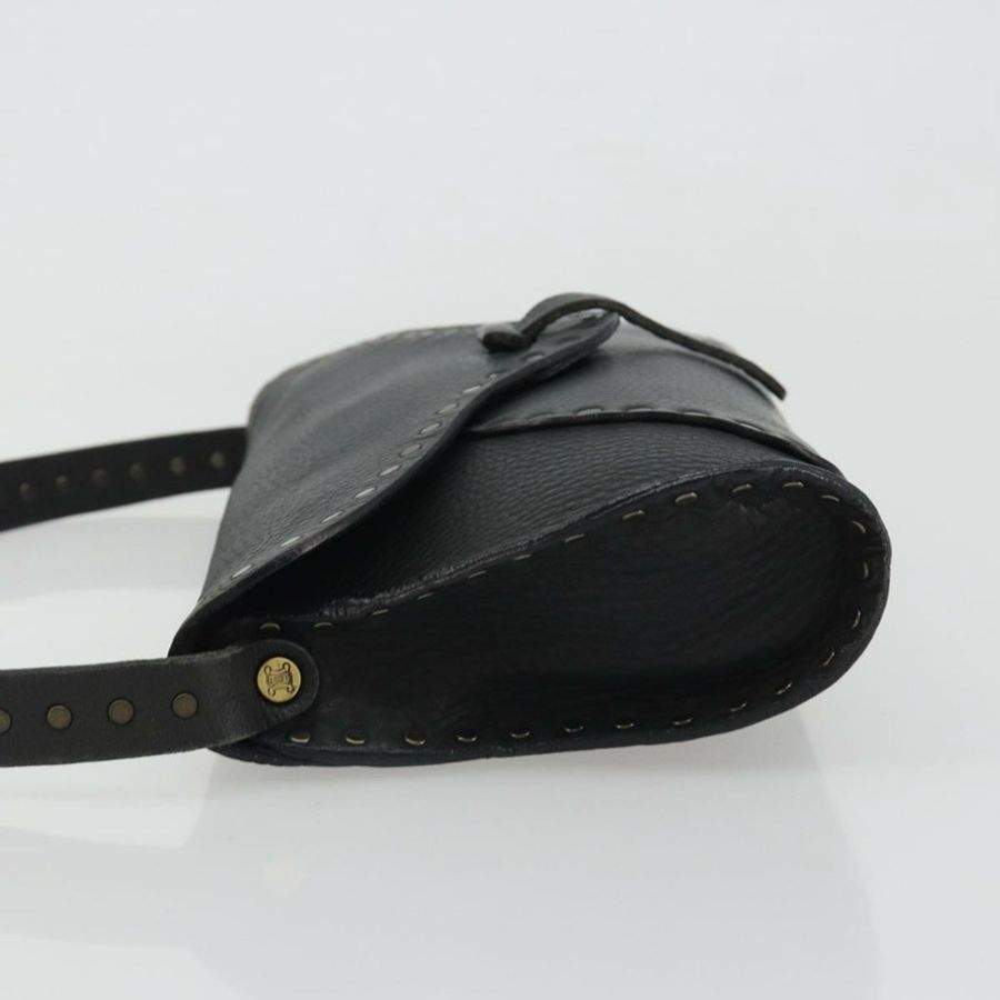 【日本直送】CELINE 黑色皮革肩背包，正品 188867V-3
