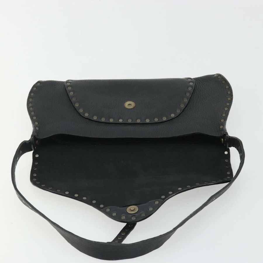 【日本直送】CELINE 黑色皮革肩背包，正品 188867V-8