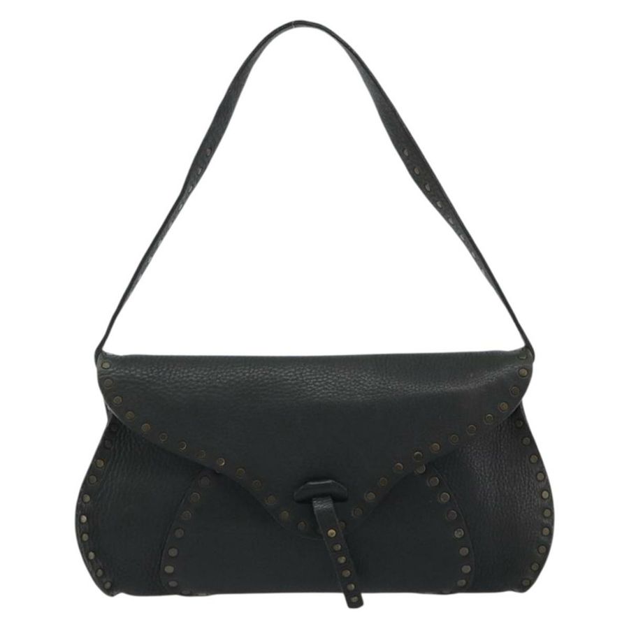 【日本直送】CELINE 黑色皮革肩背包，正品 188867V-12