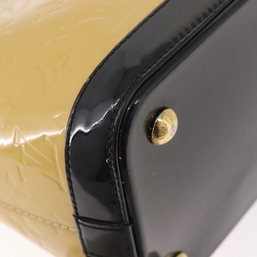 【日本直送】路易威登 Monogram Vernis Lockit PM 手提包 米色 黑色 M90251 正品 ka4865-16