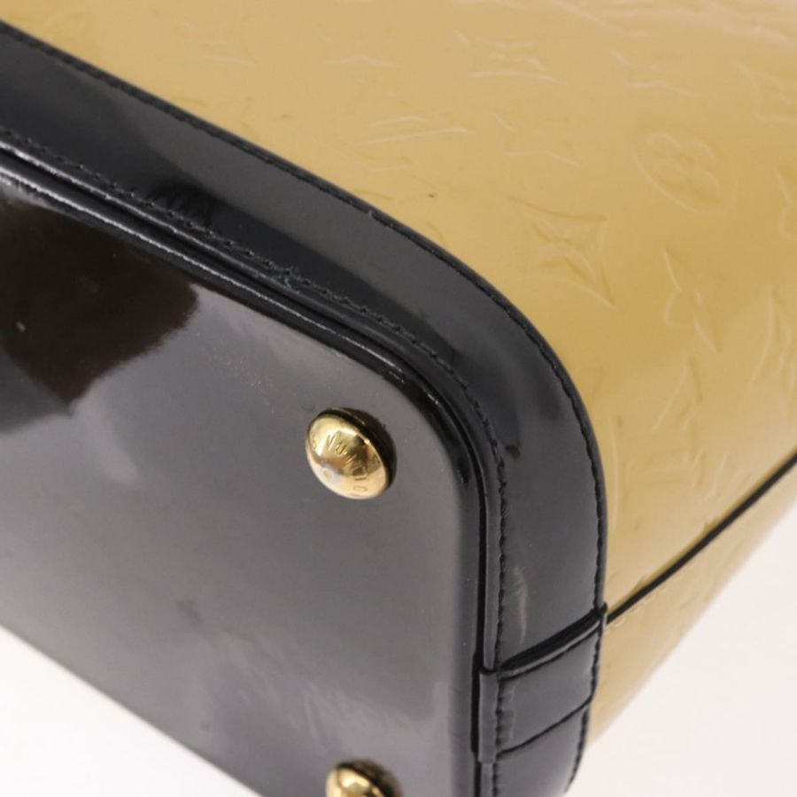 【日本直送】路易威登 Monogram Vernis Lockit PM 手提包 米色 黑色 M90251 正品 ka4865-17