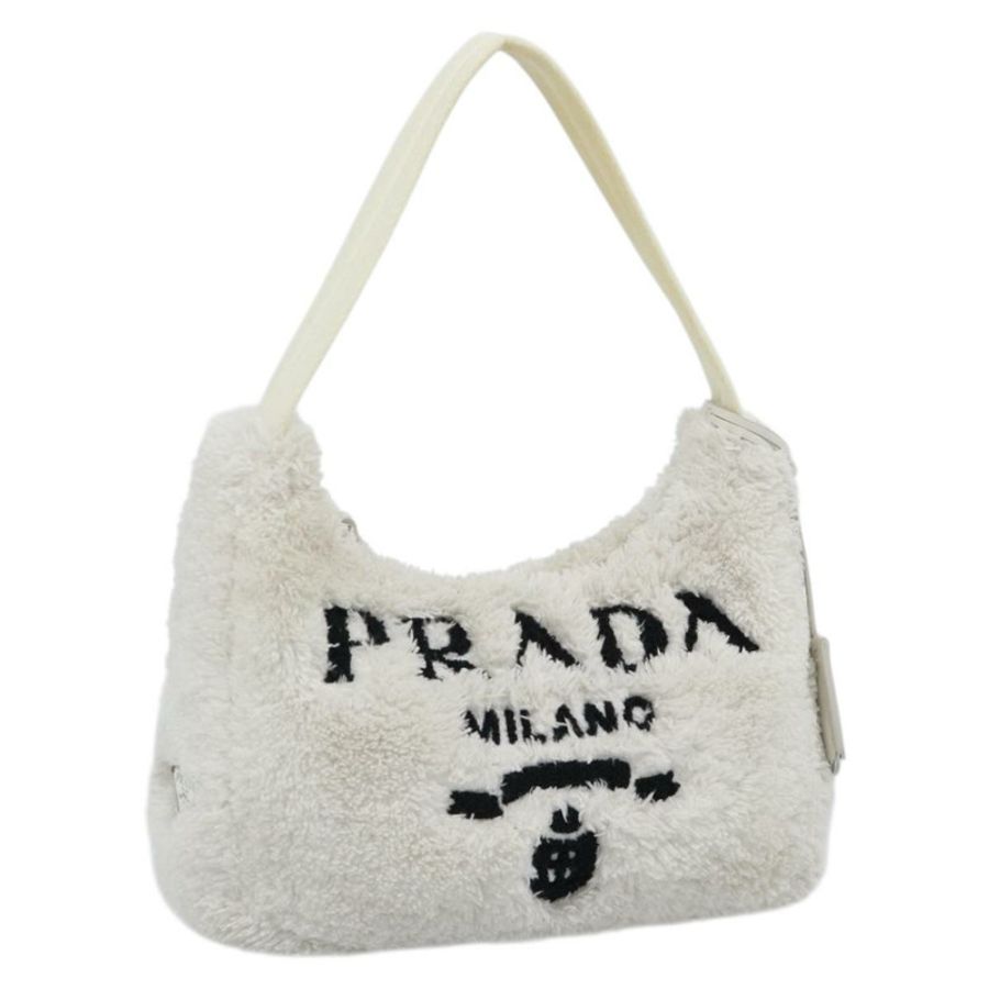 【日本直送】PRADA 手提包 白色銀色 正品 ka4933V-0