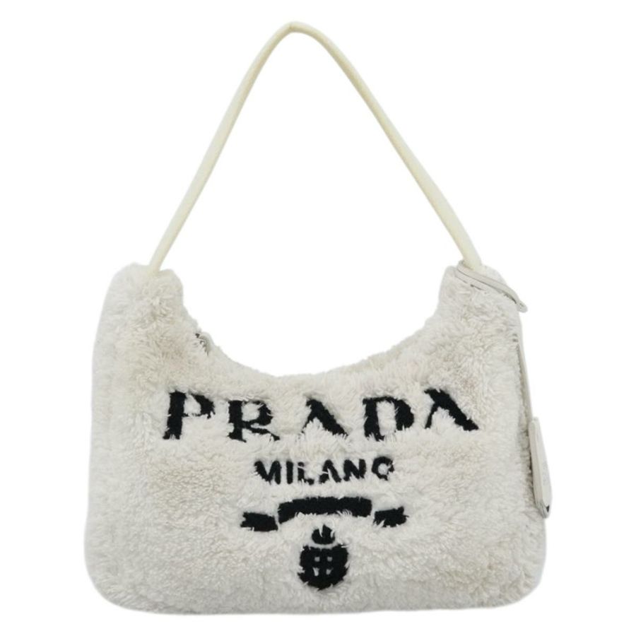 【日本直送】PRADA 手提包 白色銀色 正品 ka4933V-12