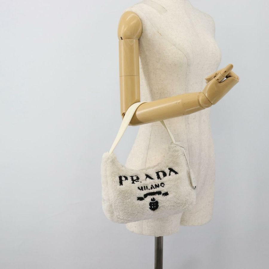 【日本直送】PRADA 手提包 白色銀色 正品 ka4933V-21