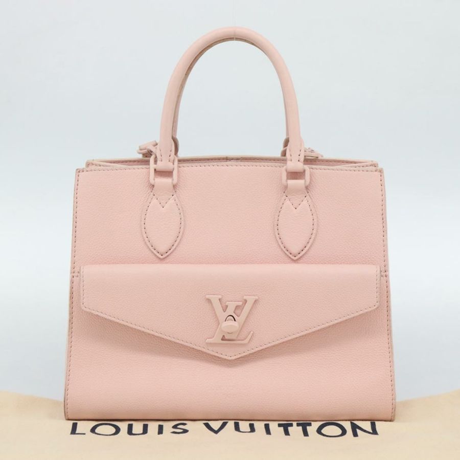 【日本直送】路易威登 Rock Me 手提包 PM，粒面皮革，Audrose 色，M55818，LV 正品，ka4890SAM-11