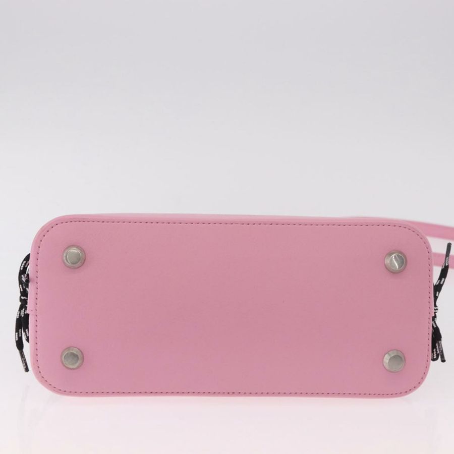 【日本直送】BALENCIAGA Sanrio Virutop HandleS 皮革 2way 粉紅色 619014 Auth 188908SM-4
