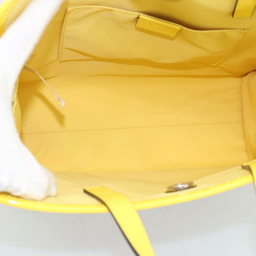 【日本直送】GUCCI 兒童 Yuko Higuchi 手提包 帆布 黃色 605614 正品 188912M-9