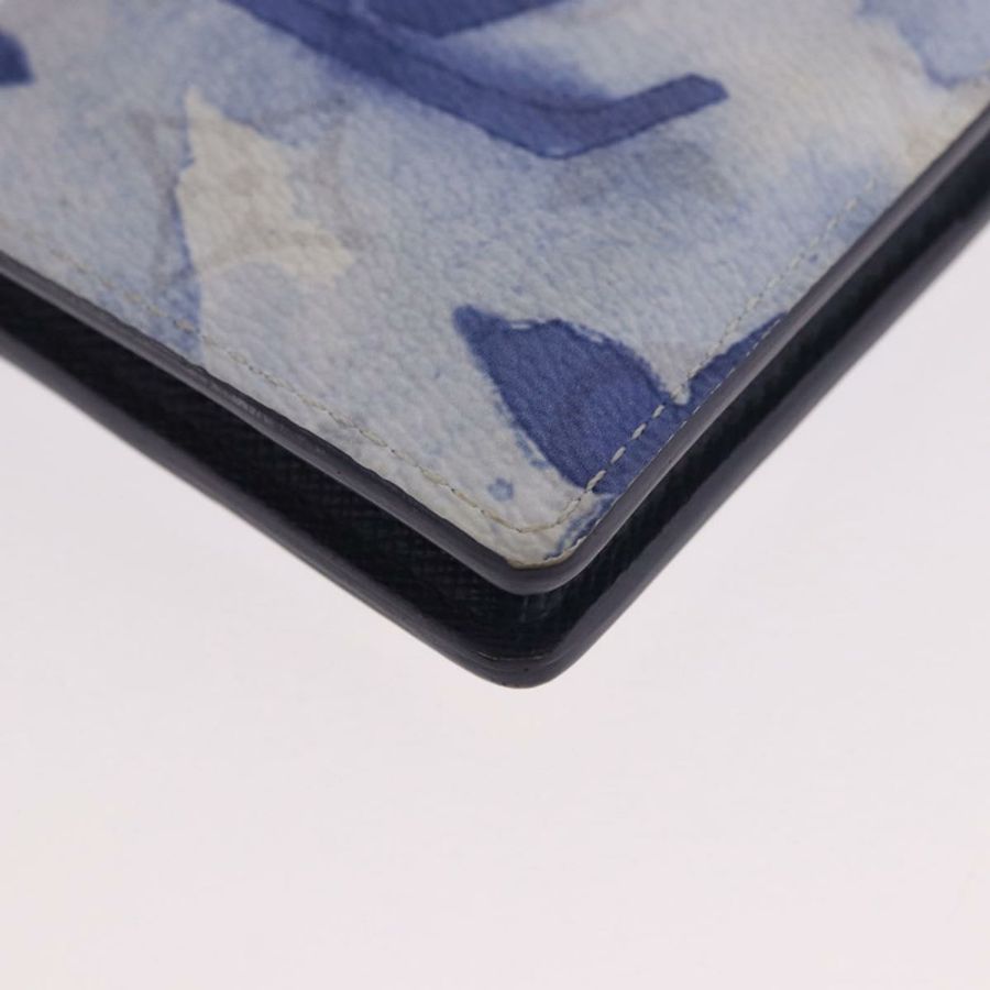 【日本直送】路易威登 Monogram 水彩 Organizer De Poch 藍色 M80455 LV Auth 188950M-13