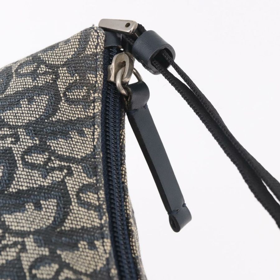 【日本直送】Christian Dior Trotter帆布配件包 海軍藍 銀色 正品 189334V-9