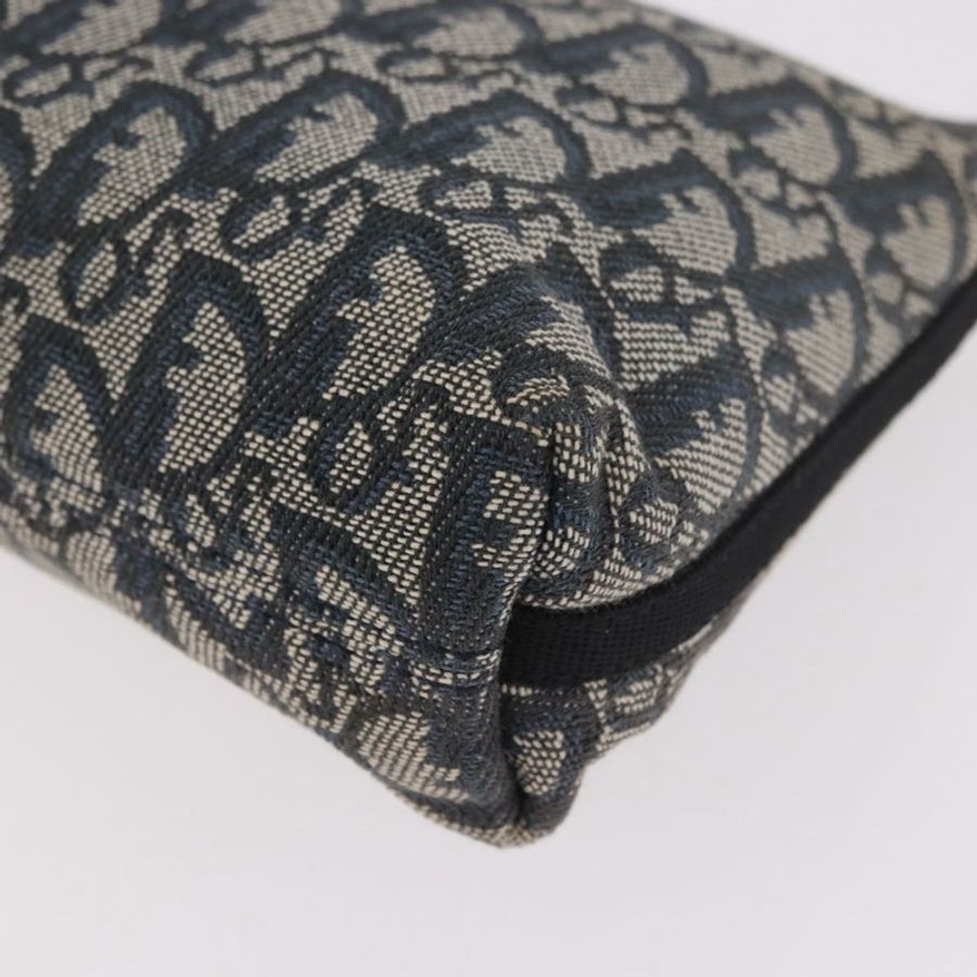 【日本直送】Christian Dior Trotter帆布配件包 海軍藍 銀色 正品 189334V-13