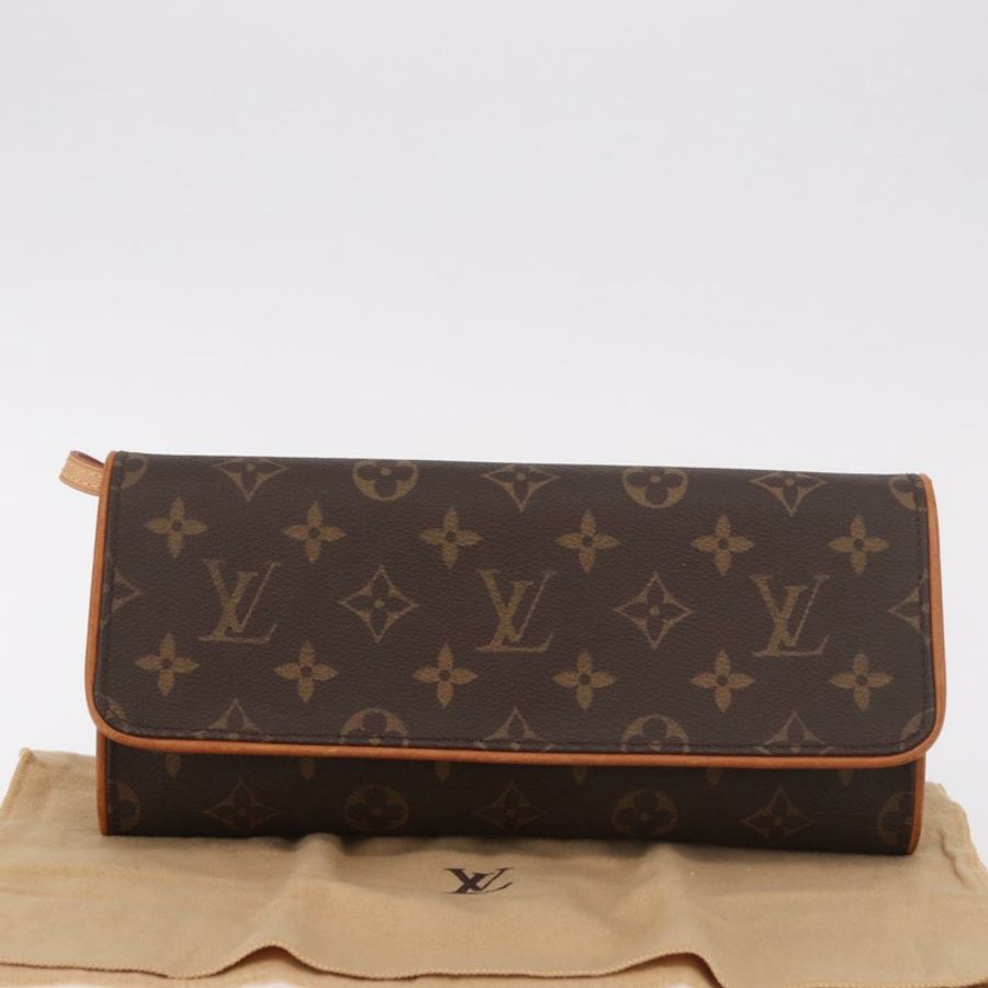 【日本直送】路易威登 Monogram Pochette Twin GM 單肩包 M51852 LV Auth 189359V-11