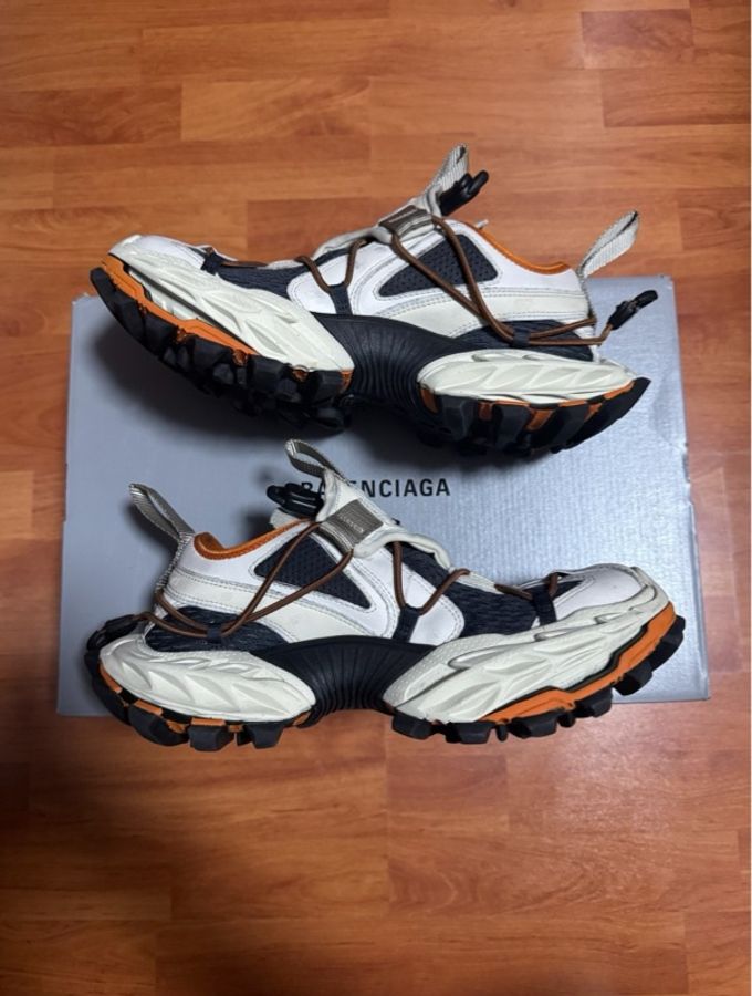 Balenciaga巴黎世家Hike低幫老爹鞋 做舊白 橙色 39碼-1