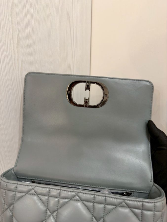🩶Dior Caro 25cm 中號高級灰・全配近新釋出✨-13