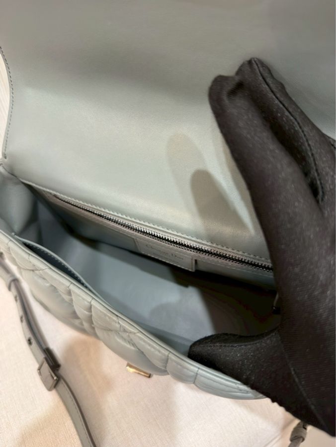 🩶Dior Caro 25cm 中號高級灰・全配近新釋出✨-15