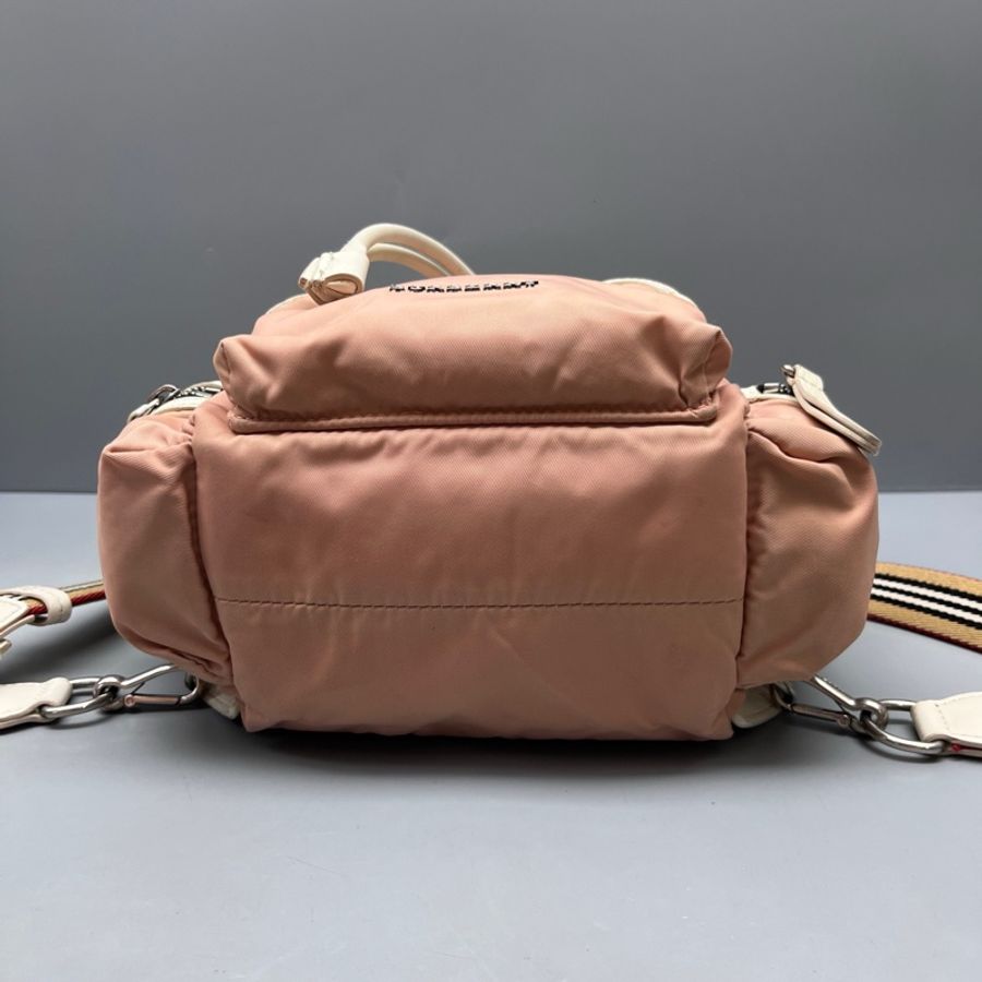 Burberry 尼龍拼皮Rucksack雙肩背包-2