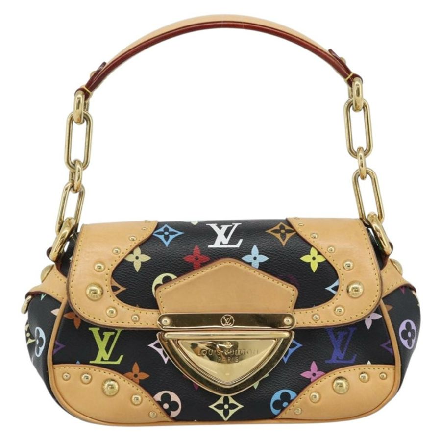 【日本直送】路易威登 Monogram Multicolor Marilyn 黑色手袋 M40207 LV 正品 186250SAV-12