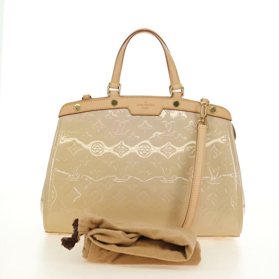【日本直送】路易威登 Vernis Blair MM 手提包 2way Rose Flow Lantern M91621 正品 187210SAV-11