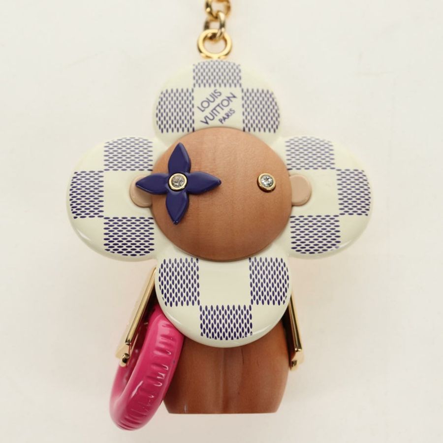 【日本直送】路易威登 Damier Azur Vivienne 泳池邊吊飾 M01168 LV Auth 187598SAM-1