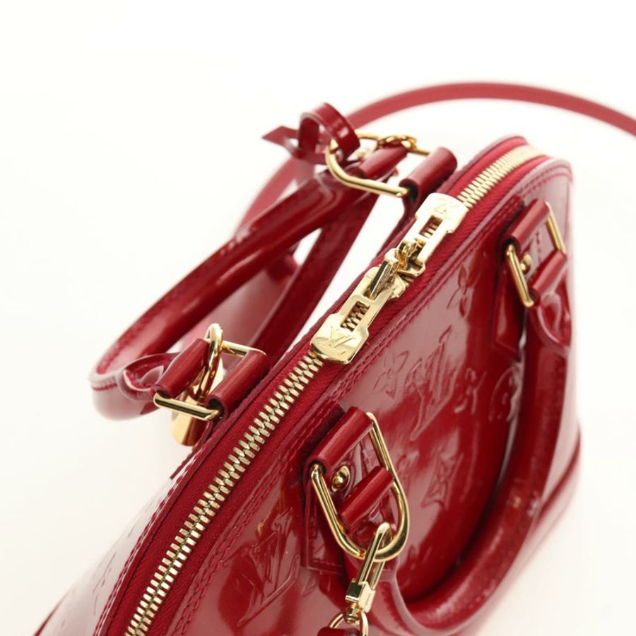 【日本直送】路易威登 Vernis Alma BB 手提包 2way Pomme D'amour M91606 正品 187161SAV-13