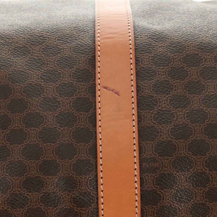 【日本直送】CELINE Macadam帆布波士頓包 PVC皮革 兩用 棕色 金色 正品 187148V-5