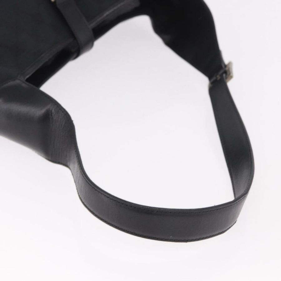 【日本直送】GUCCI GG帆布Jackie肩背包 黑色 銀色 001 3346 正品 189205A-6