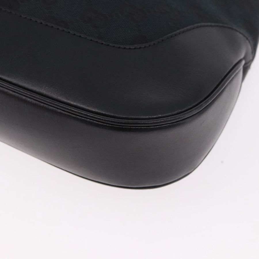 【日本直送】GUCCI GG帆布Jackie肩背包 黑色 銀色 001 3346 正品 189205A-13