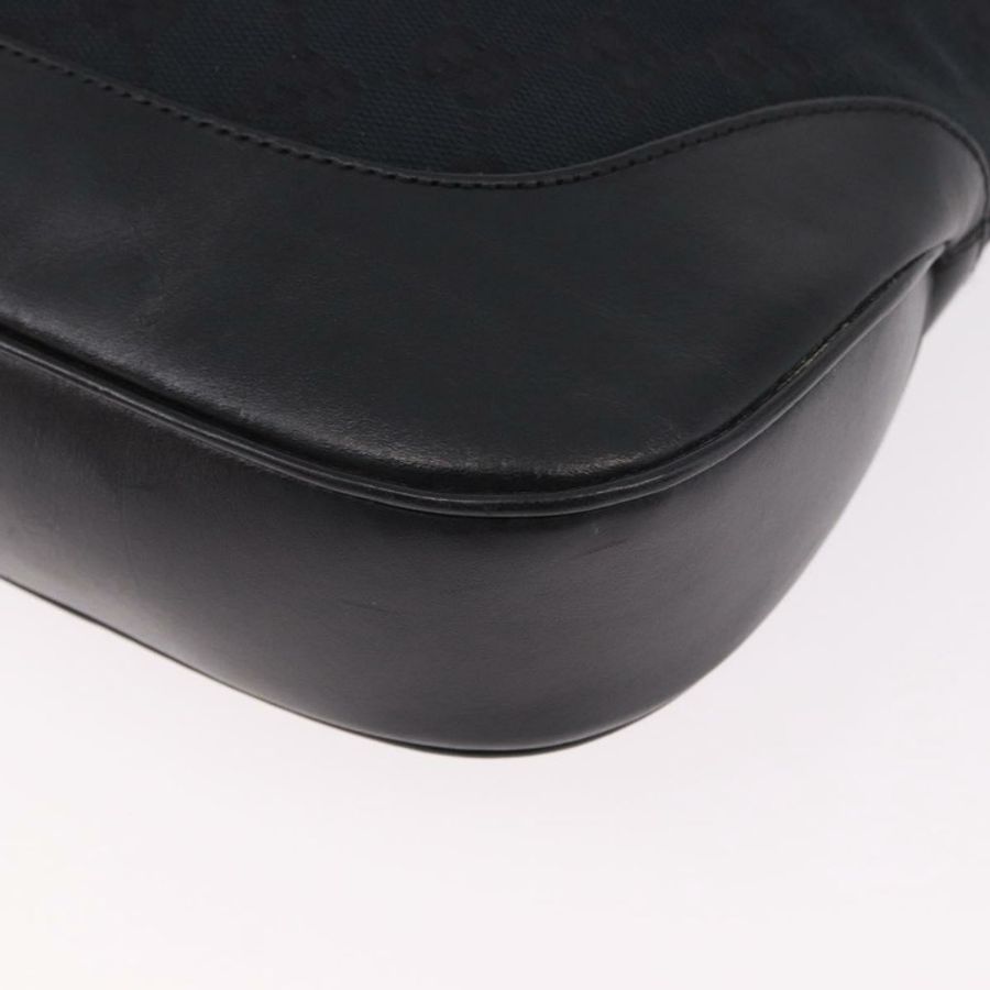 【日本直送】GUCCI GG帆布Jackie肩背包 黑色 銀色 001 3346 正品 189205A-15